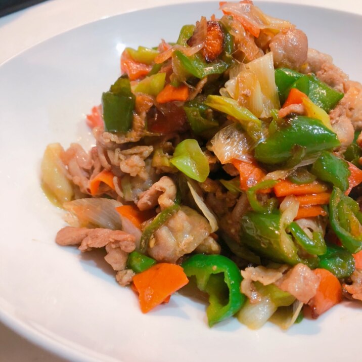 簡単☆おいしい☆豚バラとたっぷり野菜の甜麺醤炒め☆